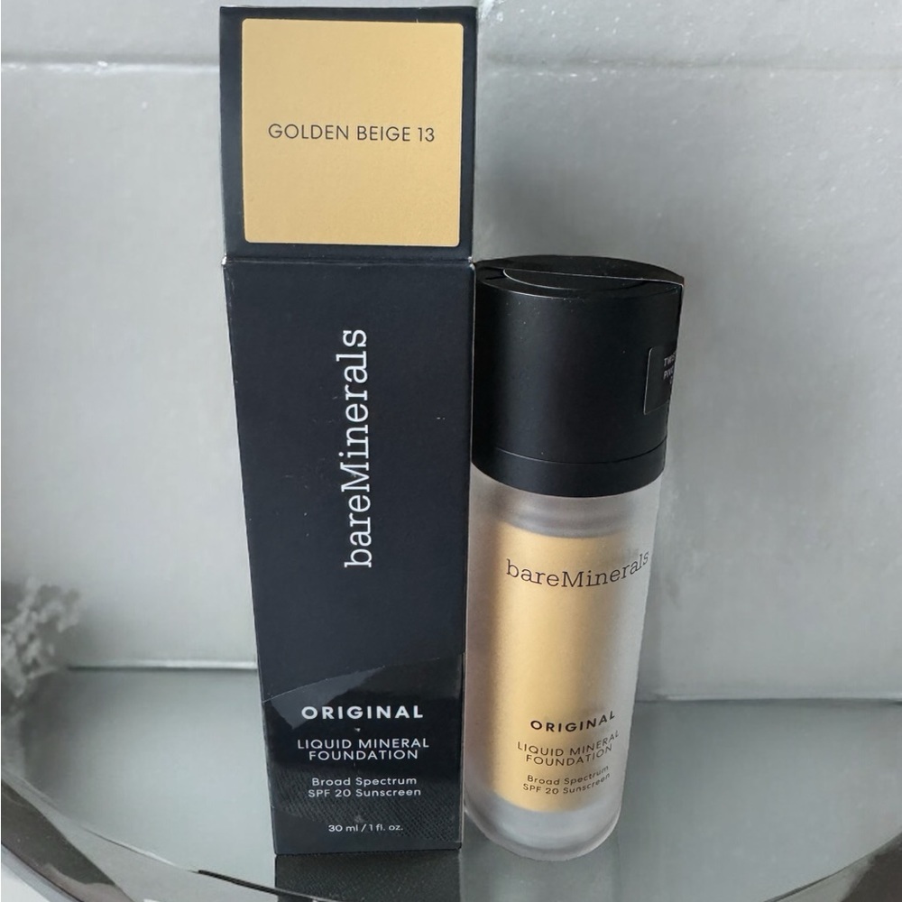 BareMinerals  original liquid foundation Golden Beige. New in box